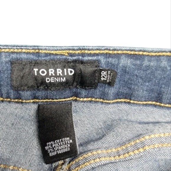 Torrid Women's Classic Skinny Denim Jeans Size 12R - Picture 3 of 3